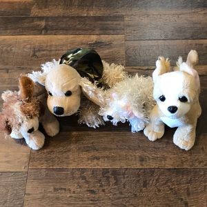 Webkinz set of 4 dogs
